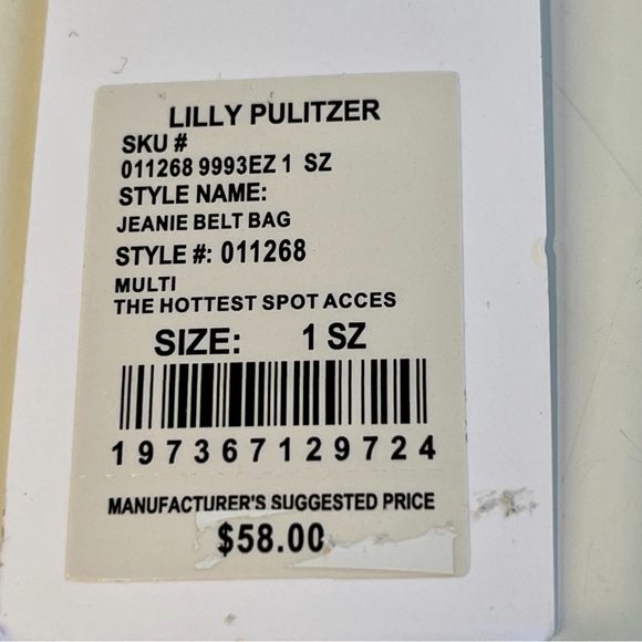 LILLY PULITZER “The Hottest Spot” belt bag & headband NWT, plus gift box & bag - Picture 4 of 9